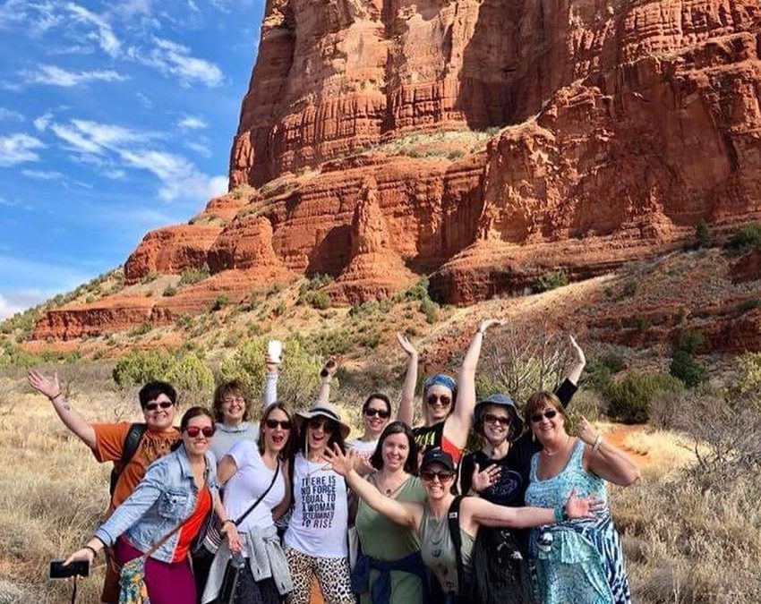 Group of women at Sedona Vortex